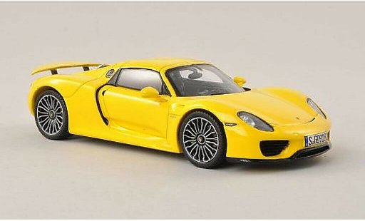 Porsche 918 Base 1/43 Spark Spyder yellow 2013 diecast model cars