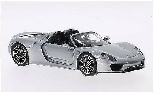 Porsche 918 Base 1/43 Spark Spyder grey 2014 diecast model cars