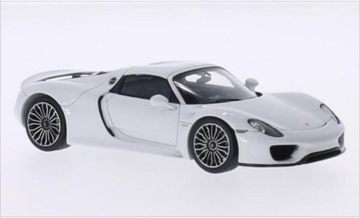 Porsche 918 Base 1/43 Spark Spyder white diecast model cars