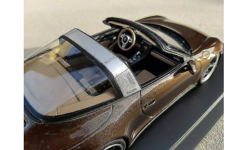 Porsche 911 Targa 1/18 GT Spirit 4 GTS brown jantes techart diecast model cars