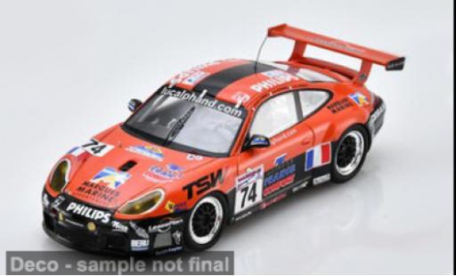 Porsche 996 GT3 1/43 Spark orange/schwarz 24h Le Mans 2001 #74 L.Alphand/M.Ligonnet 1:43 diecast model cars