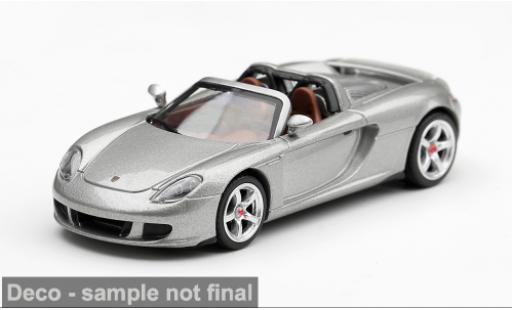 Diecast model cars Porsche Carrera GT Base silver 2006 1/64 Mini GT