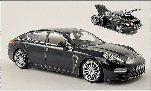 Porsche Panamera Turbo S 1/18 Minichamps metallic blue diecast model cars