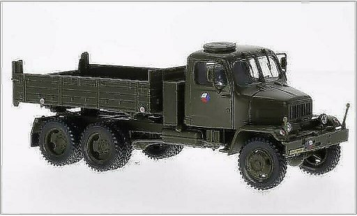 Praga V3S Pritsche 1/43 Abrex flatbed (Tipper Lorry) tschechische Armee matt-green diecast model cars