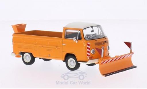 Diecast model cars Volkswagen T2 A 1/43 Premium ClassiXXs a Pritsche orange/white Winterdienst mit Räumschild und Salzstreuer Volkswagen T2 A 1/43 Premium ClassiXXs a Pritsche orange/white Winterdienst mit Räumschild und Salzstreuer diecast model cars