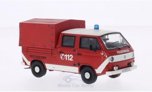 Diecast model cars Volkswagen T3 A 1/43 Premium ClassiXXs a Doka red/white Feuerwehr mit Plane Volkswagen T3 A 1/43 Premium ClassiXXs a Doka red/white Feuerwehr mit Plane diecast model cars