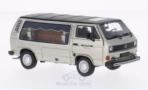 Diecast model cars Volkswagen T3 B 1/43 Premium ClassiXXs a Kasten grey/matt-black Weinberger Schalksmühle Bestattungswagen Volkswagen T3 B 1/43 Premium ClassiXXs a Kasten grey/matt-black Weinberger Schalksmühle Bestattungswagen diecast model cars