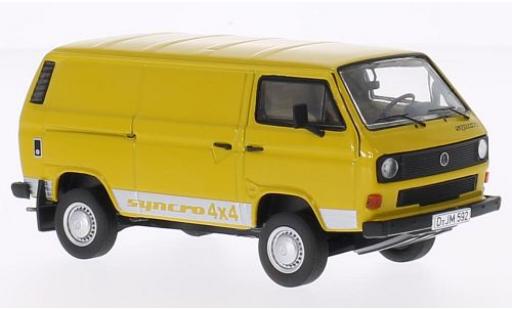 Diecast model cars Volkswagen T3 1/43 Premium ClassiXXs b Kasten yellow Syncro (4x4 Schriftzug) Volkswagen T3 1/43 Premium ClassiXXs b Kasten yellow Syncro (4x4 Schriftzug) diecast model cars