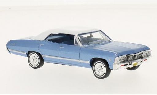 Diecast model cars Chevrolet Impala 1/43 Premium X Sport Sedan metallic blue/white 1967 Chevrolet Impala 1/43 Premium X Sport Sedan metallic blue/white 1967 diecast model cars