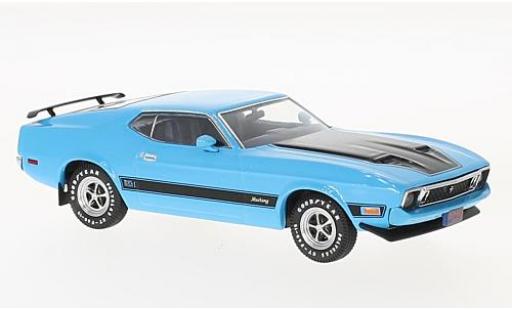 Diecast model cars Ford Mustang 1/43 Premium X Mach 1 blue/black 1973 with Spoilers Ford Mustang 1/43 Premium X Mach 1 blue/black 1973 with Spoilers diecast model cars