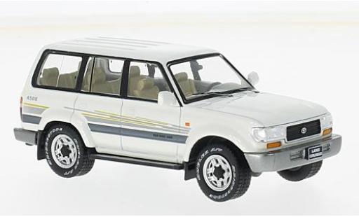 Diecast model cars Toyota Land Cruiser 1/43 Premium X LC80 metallic white 1996 Toyota Land Cruiser 1/43 Premium X LC80 metallic white 1996 diecast model cars