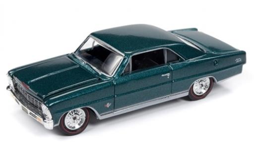 Diecast model cars Chevrolet Nova 1/64 Racing Champions SS metallic green 1966 Chevrolet Nova 1/64 Racing Champions SS metallic green 1966 diecast model cars