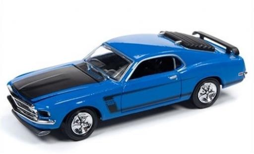 Diecast model cars Ford Mustang 1/64 Racing Champions Boss 302 blue/matt-black 1969 Ford Mustang 1/64 Racing Champions Boss 302 blue/matt-black 1969 diecast model cars