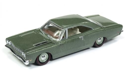 Diecast model cars Plymouth Road Runner 1/64 Racing Champions metallic green 1968 Plymouth Road Runner 1/64 Racing Champions metallic green 1968 diecast model cars