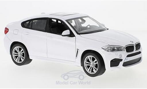 Bmw X6 1/24 Rastar M white diecast model cars