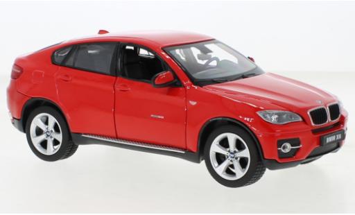 Bmw X6 1/24 Rastar red diecast model cars