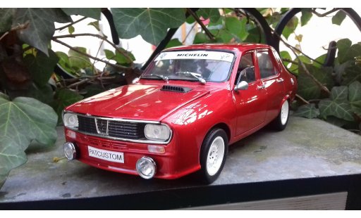Renault 12 Gordini 1/18 Solido kit carrosserie antibrouillard red diecast model cars