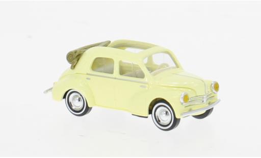 Diecast model cars Renault 4CV gelb/beige 1954 1/87 Busch