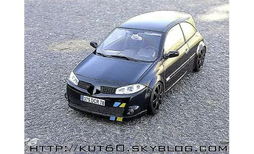 Renault Megane Sport 1/18 Burago rs f1 team black kit xenon diecast model cars