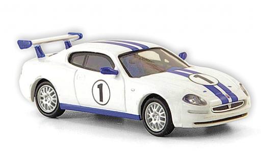 Diecast model cars Maserati 3200 GT 1/87 Ricko Trofeo white/blue No.1 2002 Maserati 3200 GT 1/87 Ricko Trofeo white/blue No.1 2002 diecast model cars
