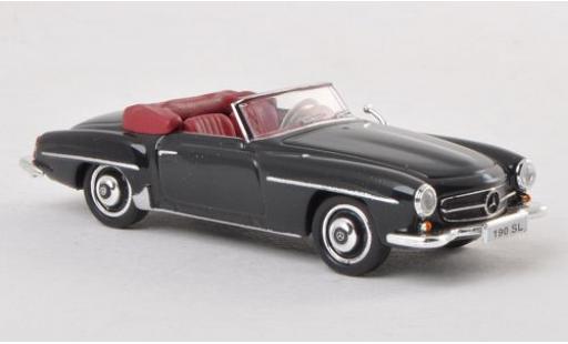 Diecast model cars Mercedes 190 1/87 Ricko SL (W121 BII) black ohne Vitrine Mercedes 190 1/87 Ricko SL (W121 BII) black ohne Vitrine diecast model cars