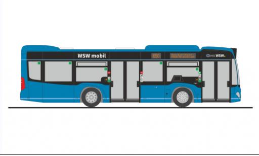 Diecast model cars Mercedes Citaro 1/87 Rietze K WSW mobil Wuppertal 2012 Mercedes Citaro 1/87 Rietze K WSW mobil Wuppertal 2012 diecast model cars