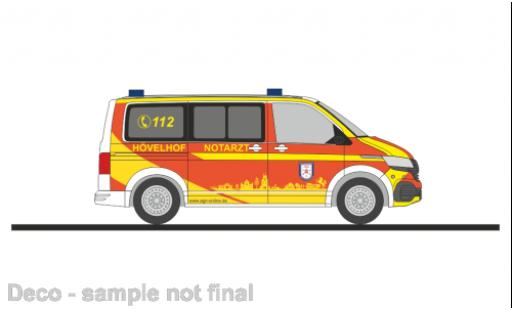 Volkswagen T6 1/87 Rietze .1 bus médecin d Hövelhof cercle Paderborn diecast model cars