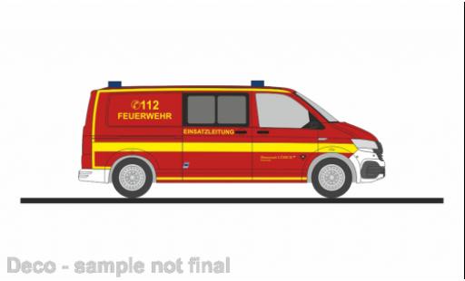 Volkswagen T6 1/87 Rietze .1 bus pompiers Lübeck diecast model cars