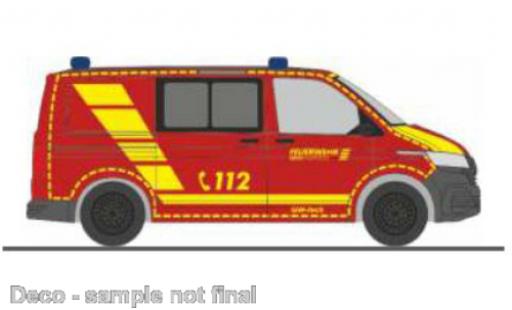 Volkswagen T6 1/87 Rietze .1 bus pompiers Wuppertal diecast model cars
