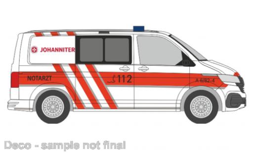 Volkswagen T6 1/87 Rietze .1 la Johanniter Stuttgart diecast model cars