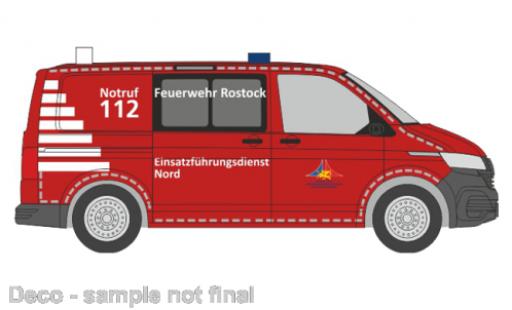 Volkswagen T6 1/87 Rietze .1 pompiers Rostock diecast model cars