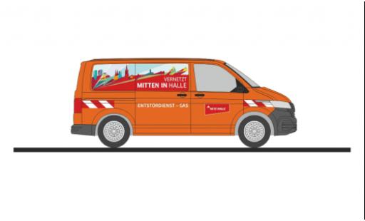 Volkswagen T6 1/87 Rietze bus Entstördienst Halle diecast model cars