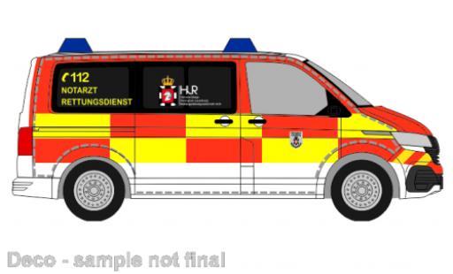 Volkswagen T6 1/87 Rietze bus Herzogtum Lauenburg services de secours diecast model cars