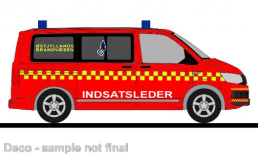 Volkswagen T6 1/87 Rietze bus Ostjyllands Brandvaesen (DK) diecast model cars