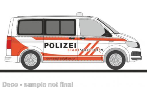 Diecast model cars Volkswagen T6 1/87 Rietze bus police Solothurn (CH) Volkswagen T6 1/87 Rietze bus police Solothurn (CH) diecast model cars
