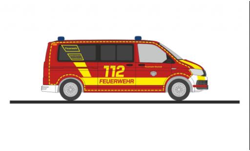 Volkswagen T6 1/87 Rietze bus pompiers Bocholt diecast model cars