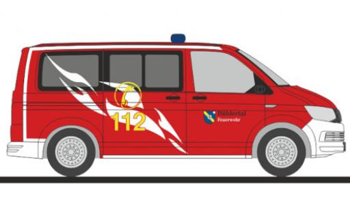 Volkswagen T6 1/87 Rietze bus pompiers Bühlertal diecast model cars