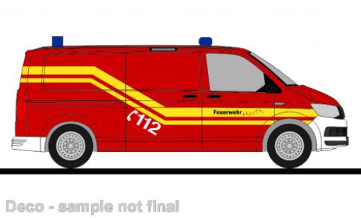 Volkswagen T6 1/87 Rietze bus pompiers Hürth diecast model cars