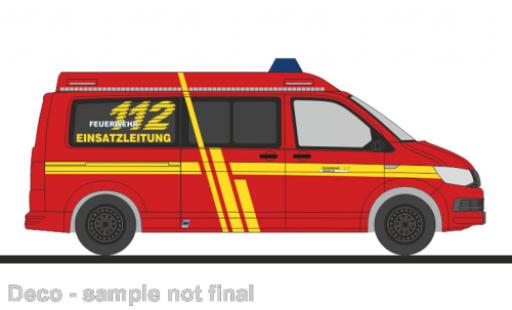 Volkswagen T6 1/87 Rietze bus pompiers Krefeld diecast model cars