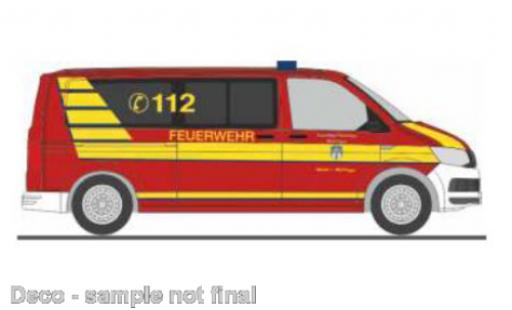 Volkswagen T6 1/87 Rietze bus pompiers Meiningen diecast model cars