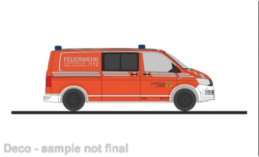 Volkswagen T6 1/87 Rietze demi bus pompiers Gelnhausen West diecast model cars