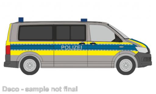 Diecast model cars Volkswagen T6 1/87 Rietze police Basse-Saxe Volkswagen T6 1/87 Rietze police Basse-Saxe diecast model cars