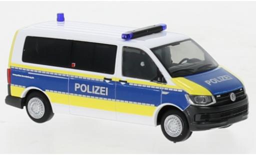 Diecast model cars Volkswagen T6 1/87 Rietze police Brandenburg Volkswagen T6 1/87 Rietze police Brandenburg diecast model cars