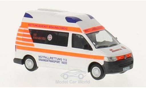 Volkswagen T5 1/87 Rietze Ambulanz Mobil Hornis Silver Die Johanniter Braunschweig diecast model cars