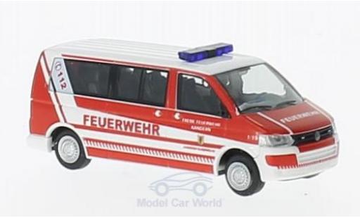 Volkswagen T5 1/87 Rietze GP LR Feuerwehr Kandern ohne Vitrine diecast model cars