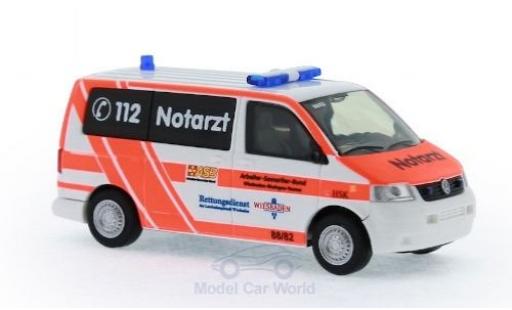 Volkswagen T5 1/87 Rietze Notarzt ASB KV Wiesbaden 2003 diecast model cars