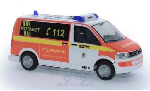 Volkswagen T5 1/87 Rietze Notarzt Feuerwehr Mühlheim/Ruhr diecast model cars