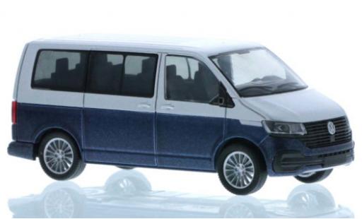Volkswagen T6 1/87 Rietze .1 grey/metallic blue court- empattement diecast model cars