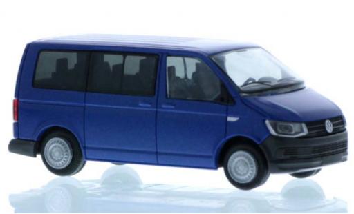 Volkswagen T6 1/87 Rietze Bus blue court- empattement diecast model cars