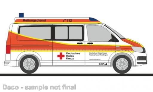 Volkswagen T6 1/87 Rietze Bus DRK KV Reutlingen 1:87 diecast model cars
